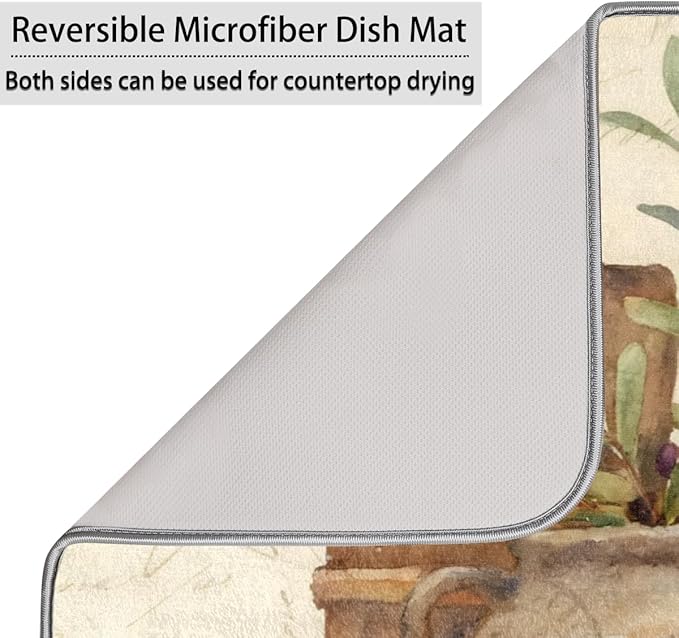 Dish Drying Mats with Hanging Loop - Image 5
