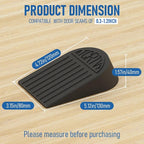 Rubber Widened Door Stopper Wedge – 1 Pack Black Door Stoppers Wedge - Image 3