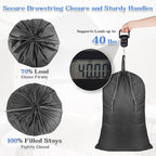 Laundry Bag Extra Large Heavy Duty, Laundry Basket Liner Replacement, Drawsting - Image 4
