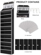 Over the Door Storage Hanging, 6 Tier Behind Door Organizer - Image 6