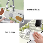 Sink Faucet Absorbing Mat, 2 Pack Drying Mat Around Faucet Sink Splash Guard - Image 4
