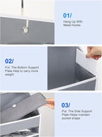 Over the Door Organizer 7 Tiers - 55lb Heavy Duty Door Hanging Organizer - Image 5