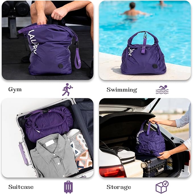 Travel Laundry Bag, Vacuum Compression Dirty Clothes Travel Bag, Waterproof - Image 7