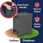 Simplay3 Handy Home 3-Level Heavy Duty Work/Garden Seat - 12" x 15" x 9" - Gray, Made in USA - Image 8