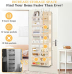 Ofiray-home Over the Door Organizer 6 Tiers, Extra Large Behind Door Storage of - Image 2