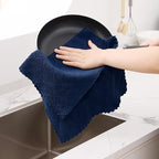Homaxy 12 Pack Dish Towels for Kitchen, Super Soft and Absorbent Coral Velvet - Image 3