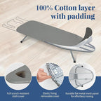 Tabletop Ironing Board with Iron Rest, Small Ironing Board Foldable with Heat - Image 3