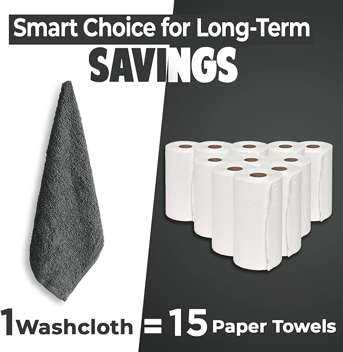 DAN RIVER 24 Pack Wash Cloths for Showering - Image 6