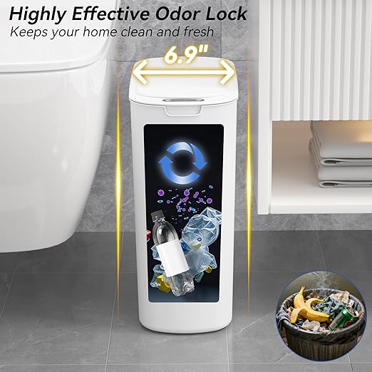 Automatic Motion Sensor Bathroom Trash Can - Image 4