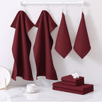 Homaxy 100% Cotton Kitchen Towels and Dishcloths Set - Image 4