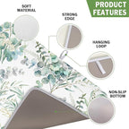 Spring Sage Green Leaves Dish Drying Mat - Image 3
