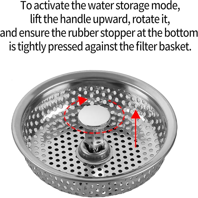 Kitchen Sink Stainless Steel Basket Strainer Replacement - Image 4