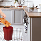 JiatuA Small Trash Can Plastic Wastebasket Round Garbage Container Bin - Image 6