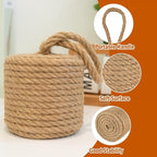 Decorative Door Stoppers for Bottom of Door4 lb Rope Knot Door Stop Weighted - Image 3