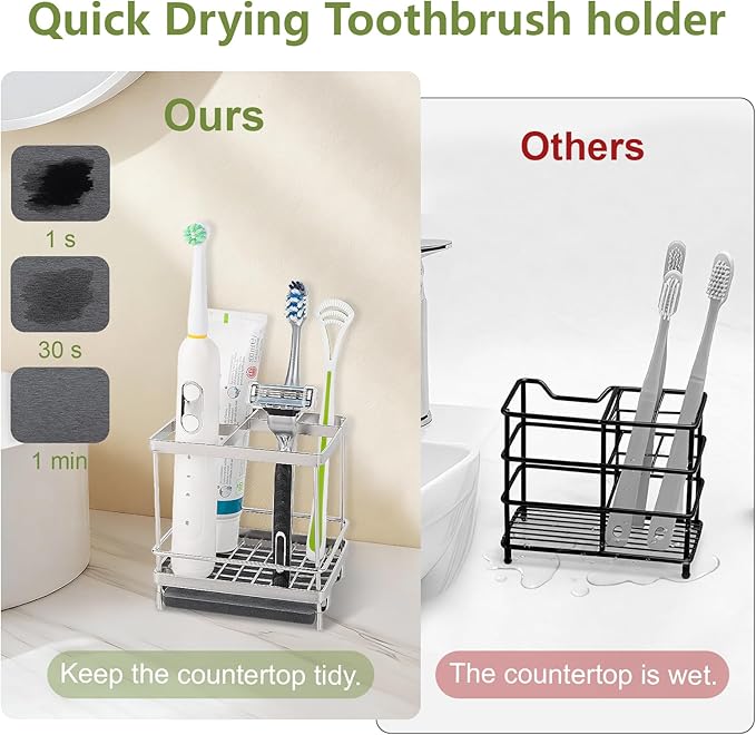 Stainless Steel Toothbrush Holders - Image 3