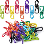 skrnrhrery30 Pack 2 inch Colored Clothes peg, Practical PVCWaterproof Stainless by skrnrhrery