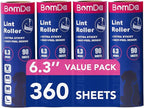 Extra Sticky Large Surface Lint Roller, 6.3'' Giant Lint Roller by BomDa