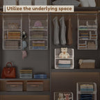 4 Tier Extra Large Hanging Closet Organizer, Closet Organizer Hanging - Image 5