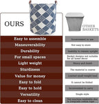 80L Waterproof Laundry Hamper in Family Leather Handle Laundry Basket in - Image 4