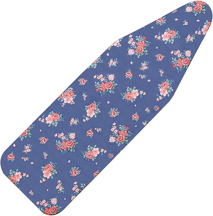Ironing Board Cover and Pad Standard Size 15" x 54", 3 Pairs of Hook and Loop by LCLW