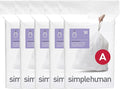 simplehuman Code A 150 Count, Dispenser Pack Custom Fit Liners, Drawstring by Simplehuman