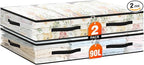 2 Pack Under Bed Storage Bags, 90L Foldable Clear Storage Containers by Unknown