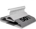Plastic Hangers 50 Pack, 16.5 in Heavy Duty Clothes Hangers by UEAKPIC