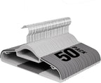 Plastic Hangers 50 Pack, 16.5 in Heavy Duty Clothes Hangers by UEAKPIC