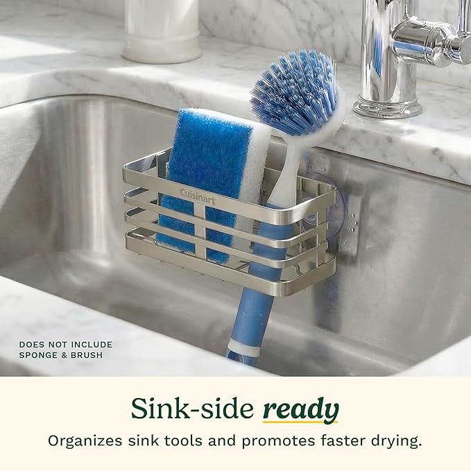 Cuisinart Sponge Holder for Kitchen Sink—Metal Sink Caddy - Image 2