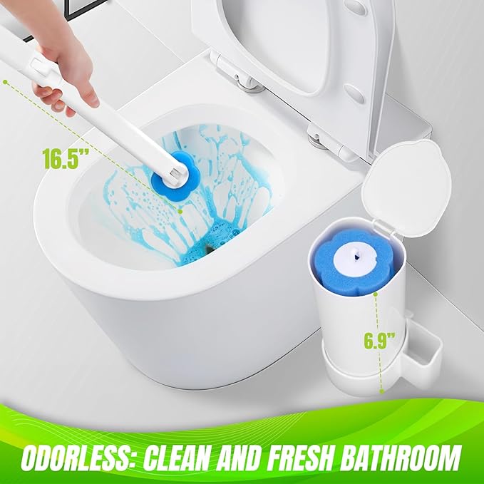 KOKL 2 Pack Disposable Toilet Brush - Image 6