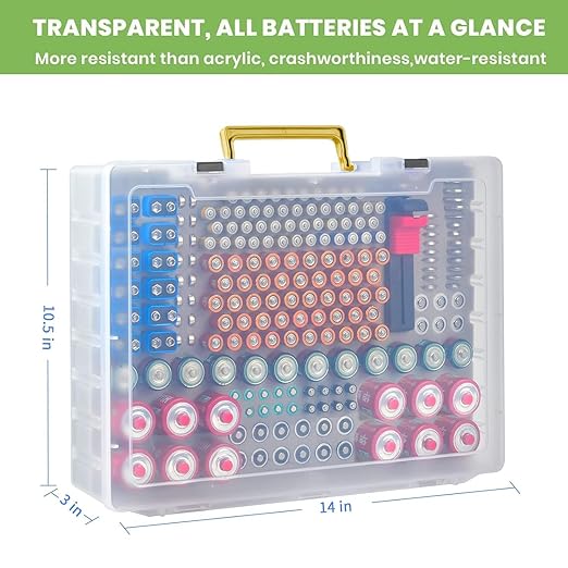 Battery Organizer Storage Holder- Batteries Case Containers Box - Image 4