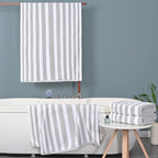 Waffle Bath Towels, Striped Bath Towels - Image 5