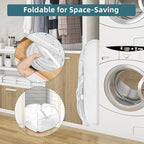 2 Pack Collapsible Laundry Baskets, 90L Large Foldable Laundry Basket, Durable - Image 3