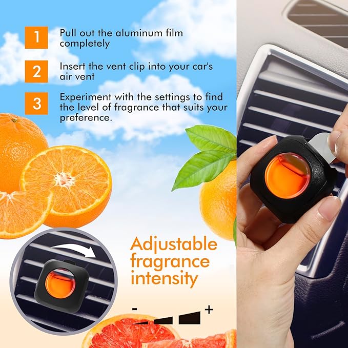Car Air Fresheners, 6 Pack, Car Fresheners Vent Clips, Long Lasting Air - Image 4