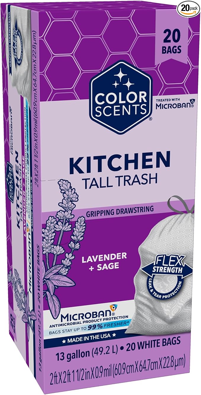 Color Scents Tall Kitchen Trash Bags by ColorScents