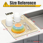 Silicone Dish Drying Mat for Kitchen Counter, Dish Drying Pad, Non-Slip Drain - Image 2