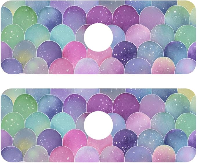 Kitchen Sink Splash Guard 2 PCS 14.7 Inch Sink Faucet Mat Splash Guard by Eyanle