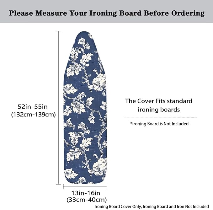 Sprowallow Vintage Flowers Ironing Board Covers - Image 5