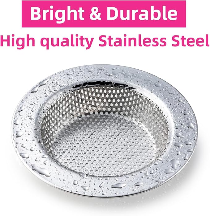 1 Pack Sink Strainer for Most Kitchen Sink Drain Basket, Upgraded Double-Layer - Image 3