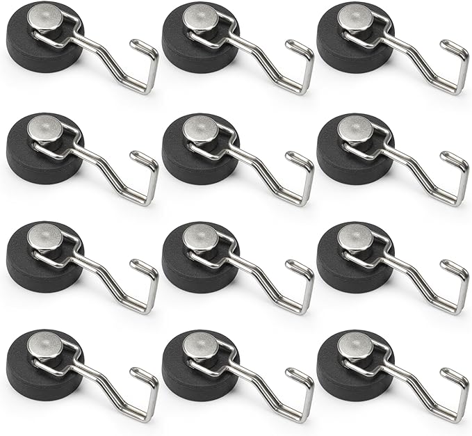 Rare Earth Strong Magnetic Hooks, Waterproof Rubber Coated Magnetic Hooks by DUGUJIUJIAN