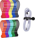 Rich&Ray 10Colors-30Pack Reusable Silicone Twist Ties, Magnetic Cable Ties by RichRay