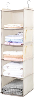 BOOMIBOO Hanging Closet Organize and Shelves，5-Hanging Shelf by BOOMIBOO
