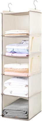 BOOMIBOO Hanging Closet Organize and Shelves，5-Hanging Shelf by BOOMIBOO