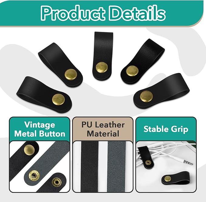 20 Pcs Leather Cord Organizer - Image 5
