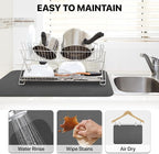 Dish Drying Mat for Kitchen Counter-Coffee Mat Bar Accessories, Super Absorbent - Image 4