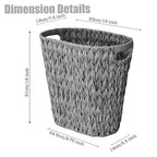PINXIURY Wicker Trash Can, Watse Basket, Woven Bathroom Trash Can - Image 2