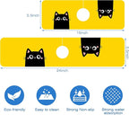 Cute Black Cat Head Kitchen Sink Splash Guard Mat Absorbent Fast Drying Mat - Image 3