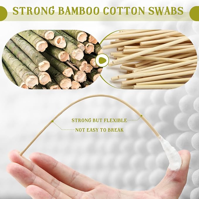 Zhehao 300 Pcs 8 Inch Large Cotton Swabs - Image 3