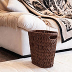 PINXIURY Wicker Trash Can, Watse Basket, Woven Bathroom Trash Can - Image 5
