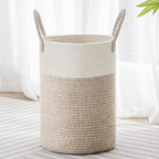 VIPOSCO Tall Laundry Hamper, Woven Rope Storage Basket by VIPOSCO